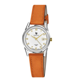 Montre Femme Lip Himalaya 29 mm, quartz, acier et cuir 671614