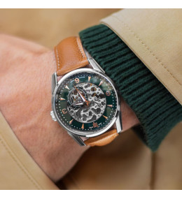 Montre Homme Lip Himalaya Squelette Automatique Vert 671731