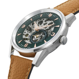 Montre Homme Lip Himalaya Squelette Automatique Vert 671731
