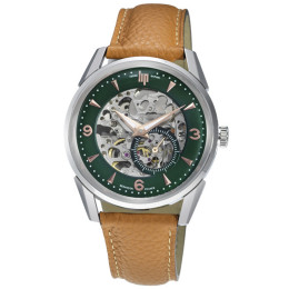 Montre Homme Lip Himalaya, Squelette, 40 mm, automatique squelette, acier et cuir 671731