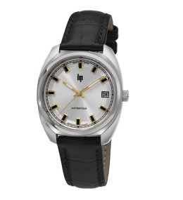 Montre Homme Lip , Général de Gaulle, 35 mm, Automatique, acier et cuir 671880