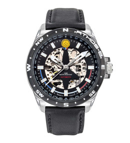 Montre Homme Patrouille De France Athos 8, Automatique, acier et cuir 668128