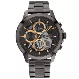 Montre Homme Tommy Hilfiger - Collection Henry en acier PVD noir 1710479