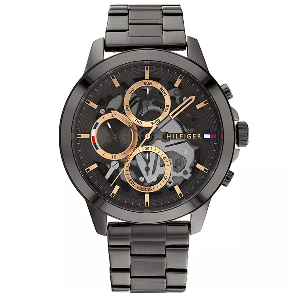 Montre Homme Tommy Hilfiger - Collection Henry en acier PVD noir 1710479