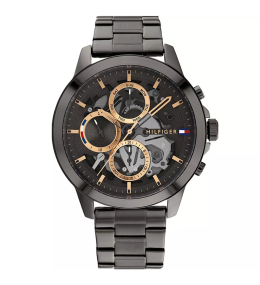 Montre Homme Tommy Hilfiger - Collection Henry en acier PVD noir 1710479