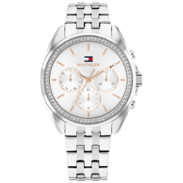 Montre femme Tommy Hilfiger Mellie multifonctions er cristaux en acier 1782802