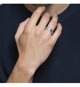 Bague Homme Jourdan César - Acier Damassé JH340018R