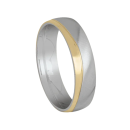Bague Jourdan bijoux VITO, acier et acier PVD jaune JH360002R