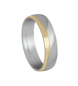 Bague Jourdan bijoux VITO, acier et acier PVD jaune JH360002R