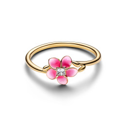 Bague Pandora Disney Vaiana Fleur de Plumeria Dorée 14k - 163844C01