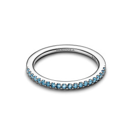 Bague Pandora Demi-Éternité Aigue-Marine Argent 925 - 192999C03