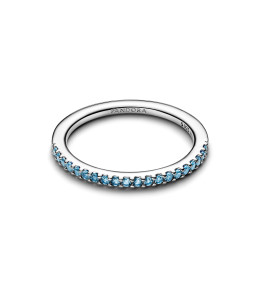 Bague Pandora Demi-Éternité Aigue-Marine Argent 925 - 192999C03