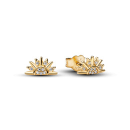 Boucles d'oreilles Pandora Soleil Céleste Scintillant Dorés en métal doré or jaune 585/1000,264627C01