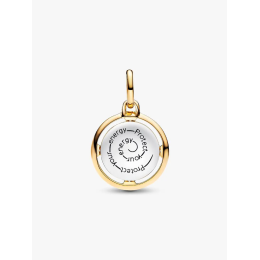 Charm Médaillon Abeille Pandora Doré Or 14k & Argent - 763417C01