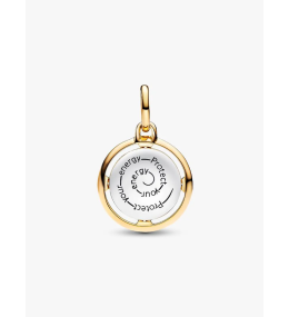 Charm Médaillon Abeille Pandora Doré Or 14k & Argent - 763417C01