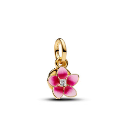 Charm pendentif Pandora Disney Vaiana fleur de plumeria dorée en métal doré or jaune 585/1000 763845C01