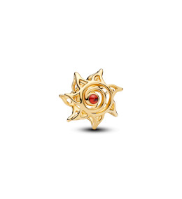 Charm Pandora soleil ajouré doré en métal doré or jaune 585/1000 764625C01