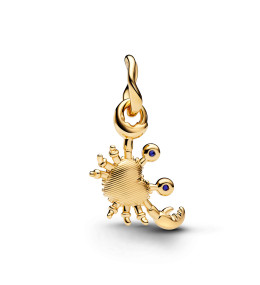 Charm Pendant Crabe Doré Pandora Or 14k & Cristaux - 764684C01