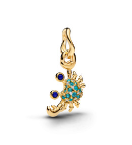 Charm Pandora crabe doré en métal doré or jaune 585/1000 764684C01