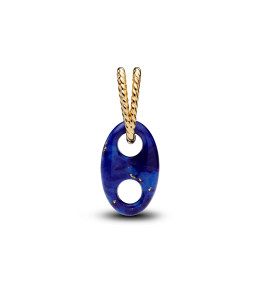 Charm Pendentif Maillon Marin Pandora Doré & Lapis - 764692C01