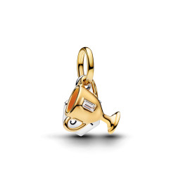 Charm Pandora double trophée doré en métal doré or jaune 585/1000 764715C01