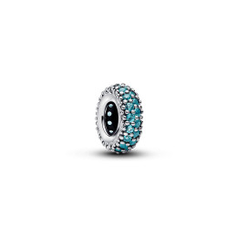 Charm Pandora Moments espaceur pierres bleu glaciers en argent 925/1000, 791359C01