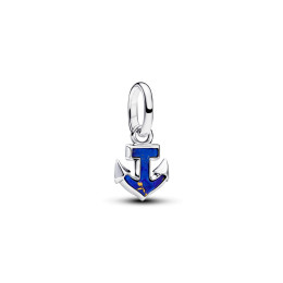 Charm mini pendentif Pandora ancre bleue en argent 925/1000, 794610C01