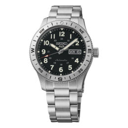 Montre Homme Seiko 5 Sports Automatique Acier Noir, HDB006K1