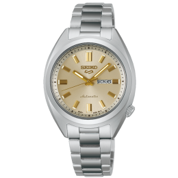 Montre Femme SEIKO 5 - Automatique 3 aiguilles, jour et date acier SRE023K1