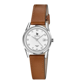 Montre Femme Lip Himalaya 29 mm, quartz, acier et cuir 671611