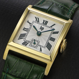 Montre Femme LIP Churchill C18 Carrée Cuir Vert, 671949