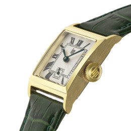 Montre Femme LIP Churchill C18 Carrée Cuir Vert, 671949
