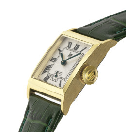 Montre Femme LIP Churchill C18 Carrée Cuir Vert, 671949