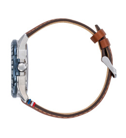 Montre Homme Patrouille de France Athos 6 Automatique Cuir Marron, 668152