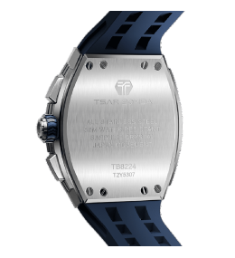 Montre Homme Tsar Bomba Elemental Chrono Silicone Bleu, TB8224Q02