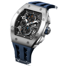 Montre Homme Tsar Bomba Elemental Chrono Silicone Bleu, TB8224Q02