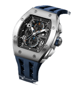 Montre Homme Tsar Bomba Elemental Chrono Silicone Bleu, TB8224Q02