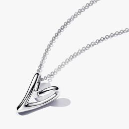 Collier Pandora pendentif coeur de forme organique en argent 925/1000 393272C00-70