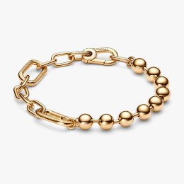 Bracelet Pandora ME link et perle métallique, en métal doré or jaune, 562793C00