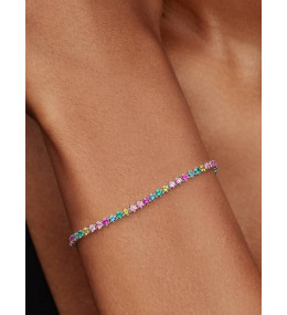 Bracelet Rivière Multicolore Argent Pandora, 593927C03