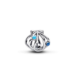 Charm Coquillage Ajouré Émail Bleu Pandora, 794695C01