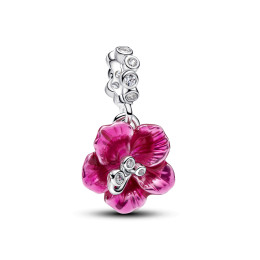 Charm pendentif Pandora hibiscus en argent 925/1000, 794698C01