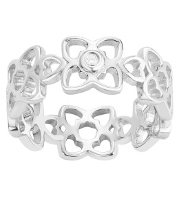 Bague Argent 925/1000, La Garçonne Diamant, 20100051