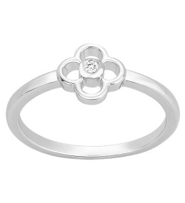 Bague Argent 925/1000, La Garçonne Diamant, 20100053