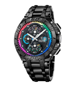 Montre homme FESTINA, SPECIAL EDITIONS à 3000 ex. Chrono bike acier, 20761/1-189-3000