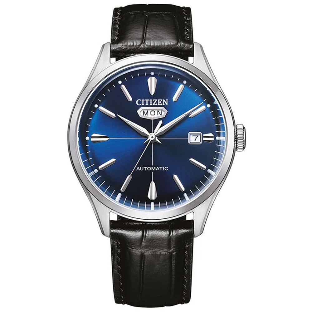 Montre homme Citizen, C7 Mechanical automatique en acier et cuir NH8390-20LC