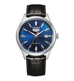 Montre homme Citizen, C7 Mechanical automatique en acier et cuir NH8390-20LC
