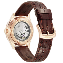 Montre Homme Citizen C7 Automatique Cuir Marron Or Rose NH8393-05AC