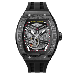 Montre Homme Tsar Bomba Elemental Carbone Automatique TB8228CF01
