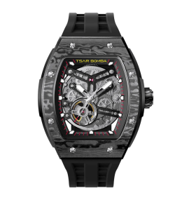 Montre Homme Tsar Bomba Elemental Carbone Automatique TB8228CF01
